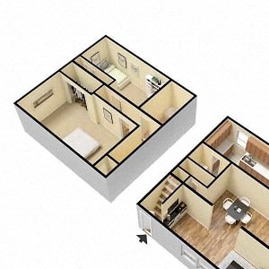 Two bedroom townhome Two bedroom townhomes available